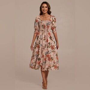 Petallush Floral Midi Dress